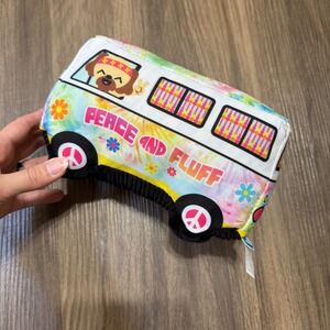 Barkbox‎ Peace & Fluff Woofswaggin' Bus Squeaky Crinkly Toy